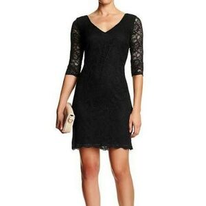 Banana Republic LBD in Black Lace